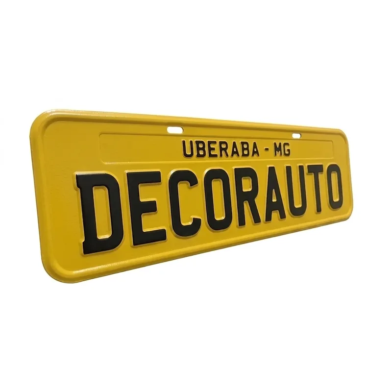 Placa amarela clássica